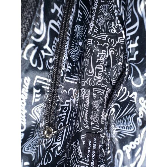 Von Dutch Classic Black and White Shoulder Bag - Picture 5 of 5